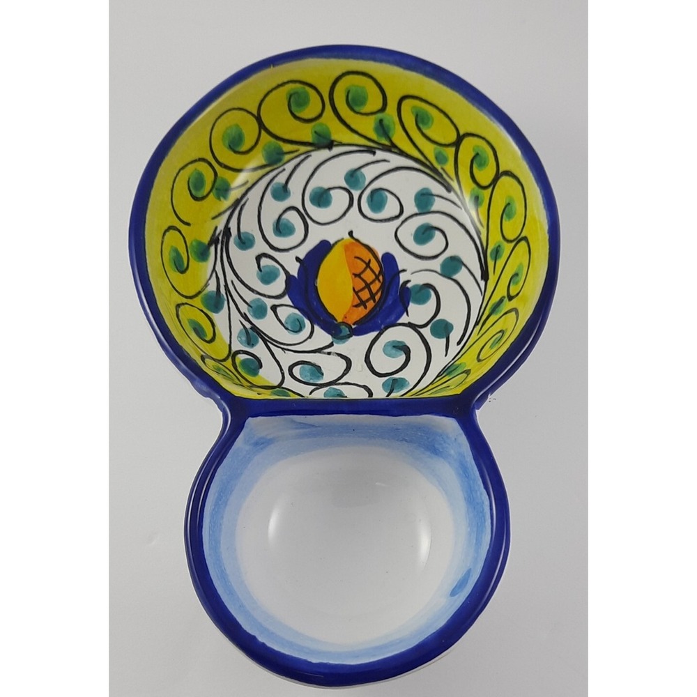 Chianti Toscana Hand Painted Olive/ Dip Bowl Made In Italy